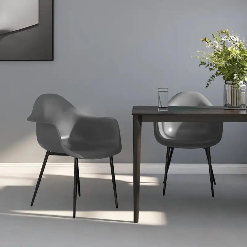 Minimalistische eetkamerstoelen van polypropyleen voor een eigentijdse uitstraling
