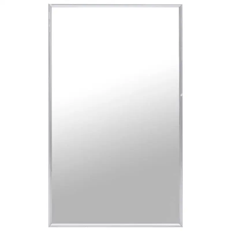 Minimalistische spiegel met glas en PVC-frame voor thuisdecoratie