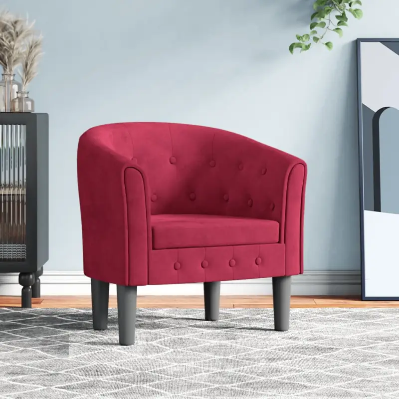 Moderne fluwelen kuipstoel voor elegantie en comfort