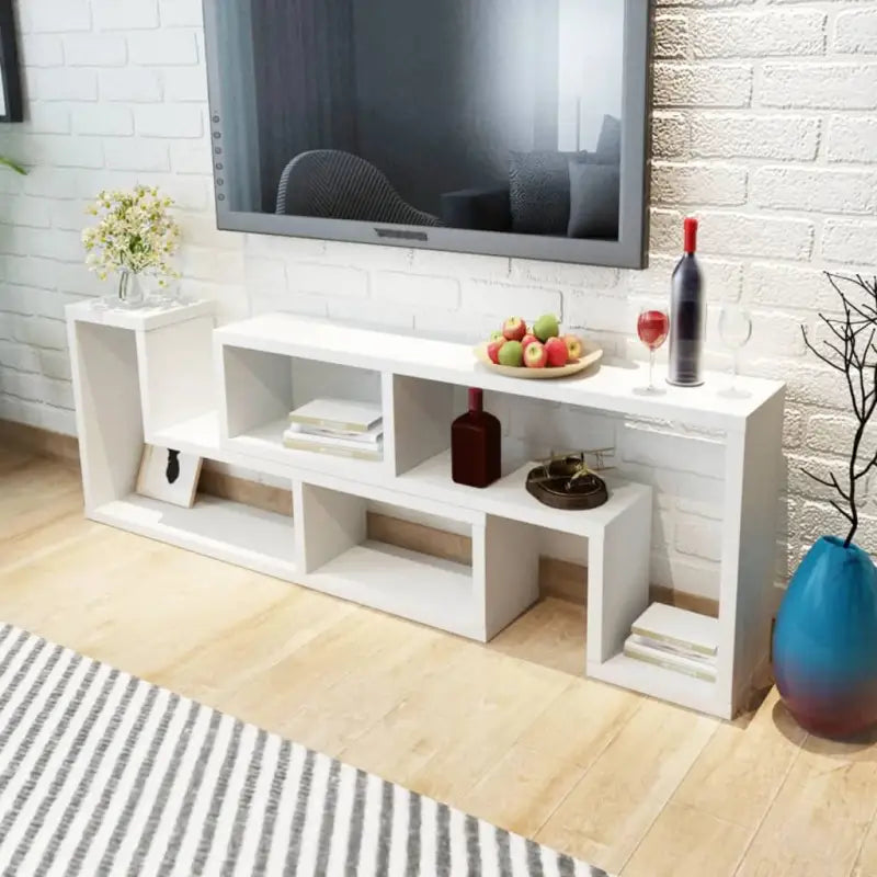 Moderne l-vormige tv-meubels met multifunctioneel en duurzaam ontwerp