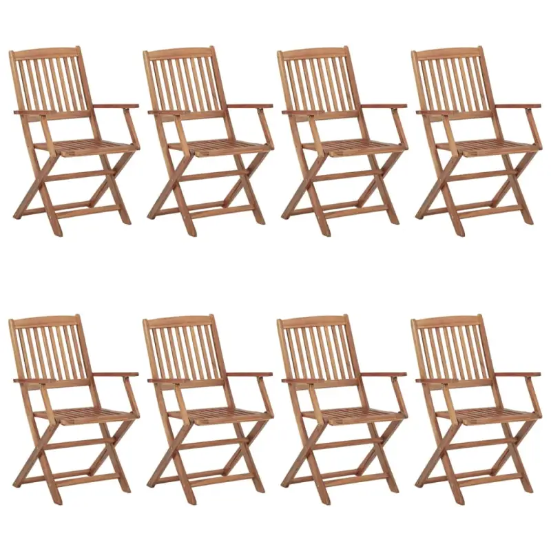Moderne tuinstoelen set met massief acaciahout voor tuin of terras