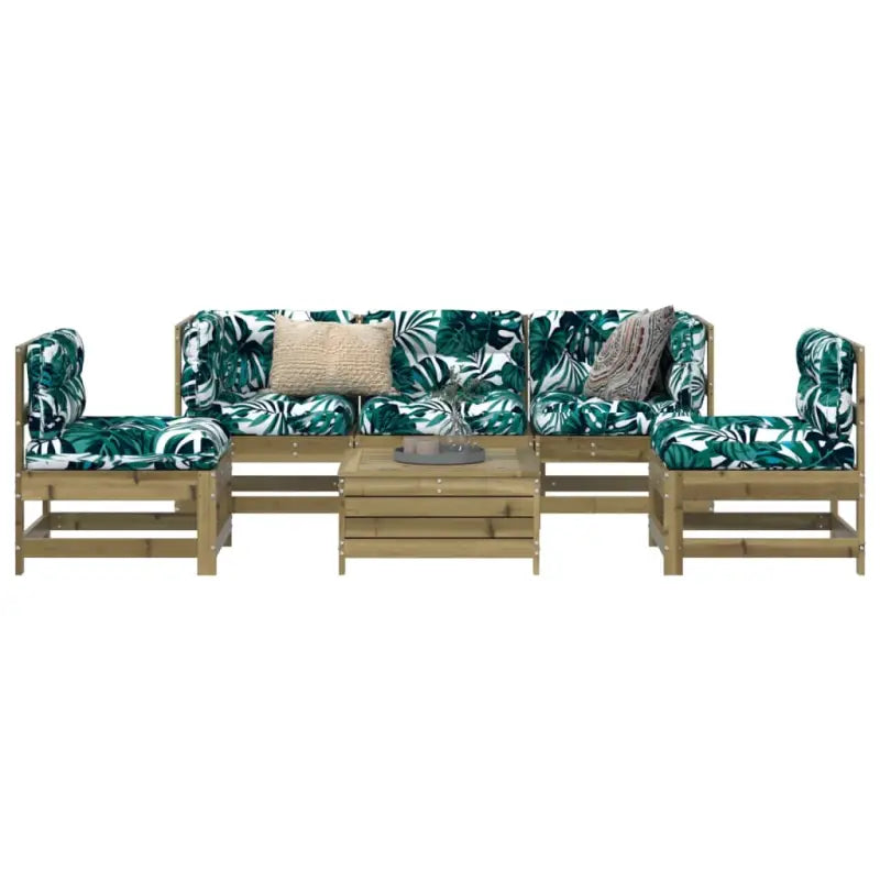 Modulair ontwerp houten loungeset met comfortabele afmetingen zitting