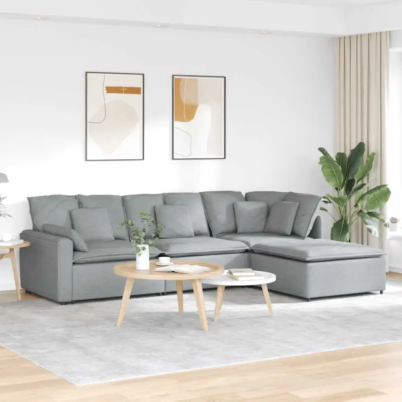 Modulaire bank met elegante afmetingen en comfortabele zitting