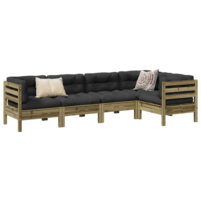 Modulaire loungeset met comfortabele zitervaring en hoogte rugleuning