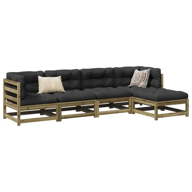 Modulaire loungeset met hoogte rugleuning voor een comfortabele zitervaring