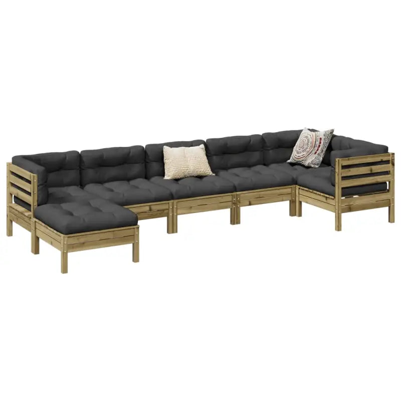 Modulaire tuinset voor een comfortabele zitervaring en ideale afmetingen zitting