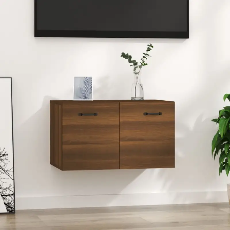 Opbergkast van bewerkt hout voor muurmontage en interieurdecoratie