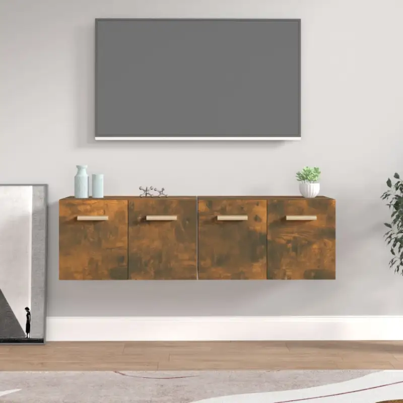 Opbergkasten van bewerkt hout voor muurbevestiging en decoratie