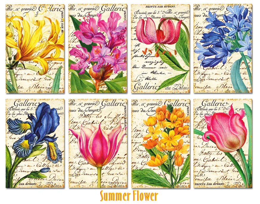 Decorer –  Summer Flower 7×10,8 cm scrapbook papier