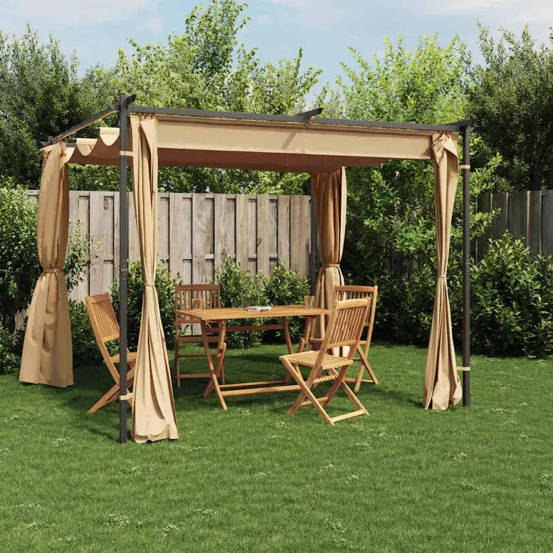 Partytent en prieël met stabiele stalen constructie