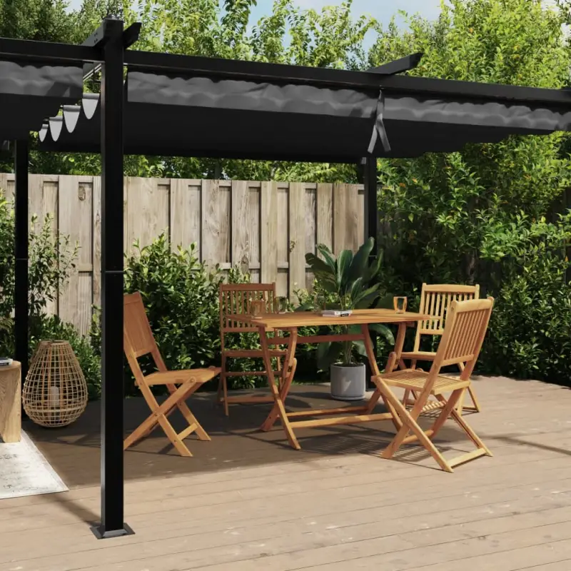 Partytent met uittrekbaar dak voor ultiem tuinplezier