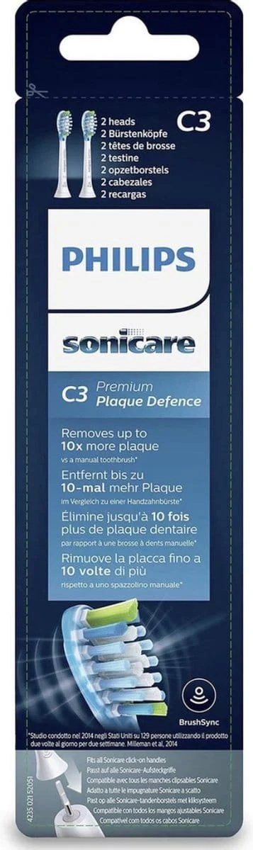 Philips Sonicare C3 Plaque Defence HX9042/07 Wit 2-Pack