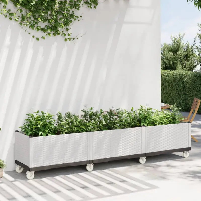 Plantenbak met wielen voor tuin en terras