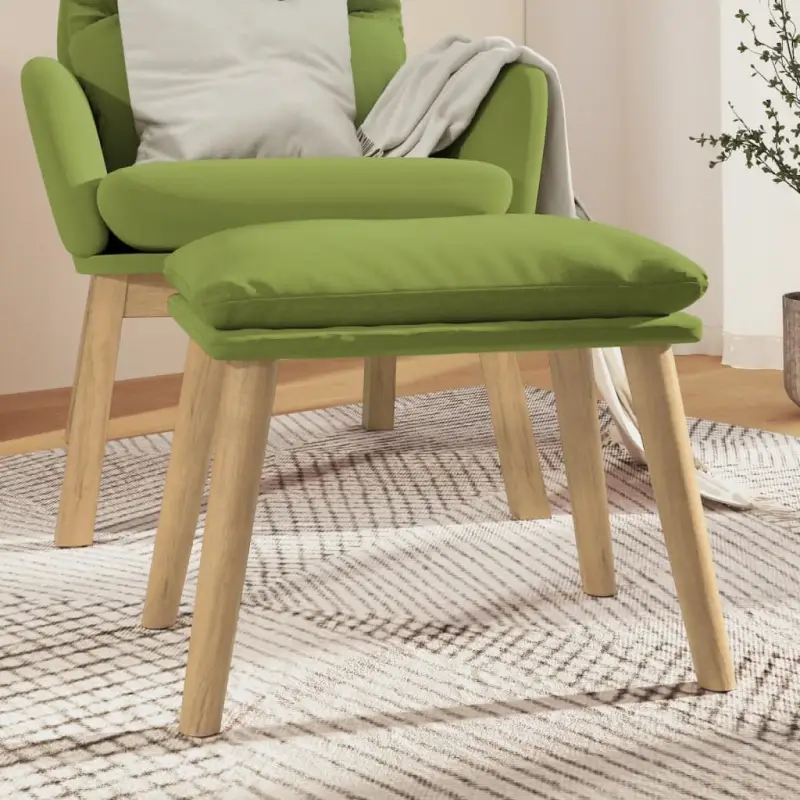 Poefs Comfortabele Fluweel Voetenbank voor een Moderne Interieur