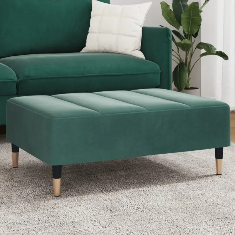 Poefs Comfortabele Fluwelen Voetenbank voor een Modern Interieur