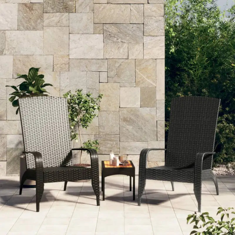 Poly Rattan Adirondack Tuinstoelen met lichtgewicht constructie voor ultiem comfort