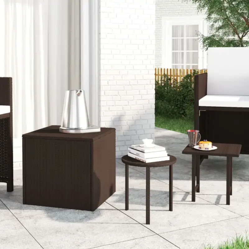 Poly Rattan Bijzettafels Met Verschillende Afmetingen en Formaten
