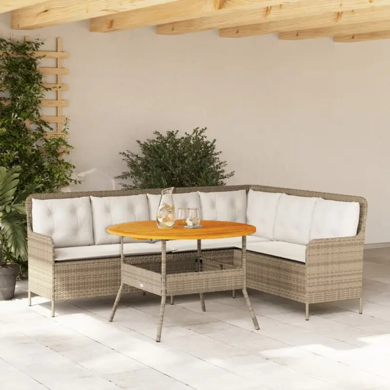 Poly rattan loungeset met comfortabele zitervaring en wasbare hoes
