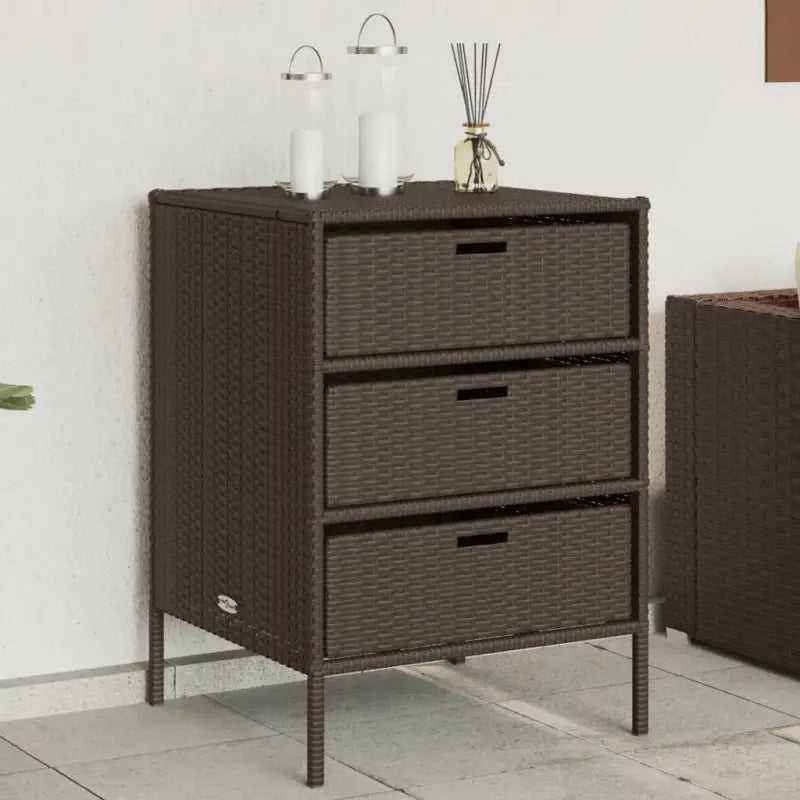 Poly Rattan Opbergbox voor Buiten voor Kussens en Tuinbenodigdheden