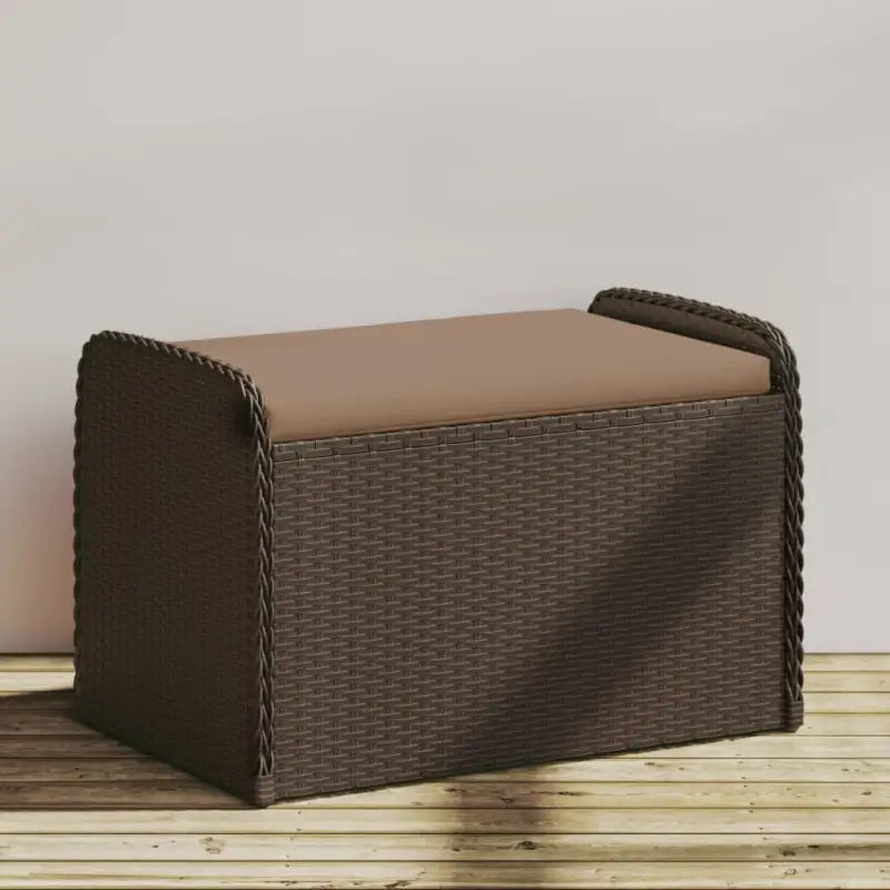 Poly Rattan tuinbank met opbergruimte voor andere spullen en waterdichte tas