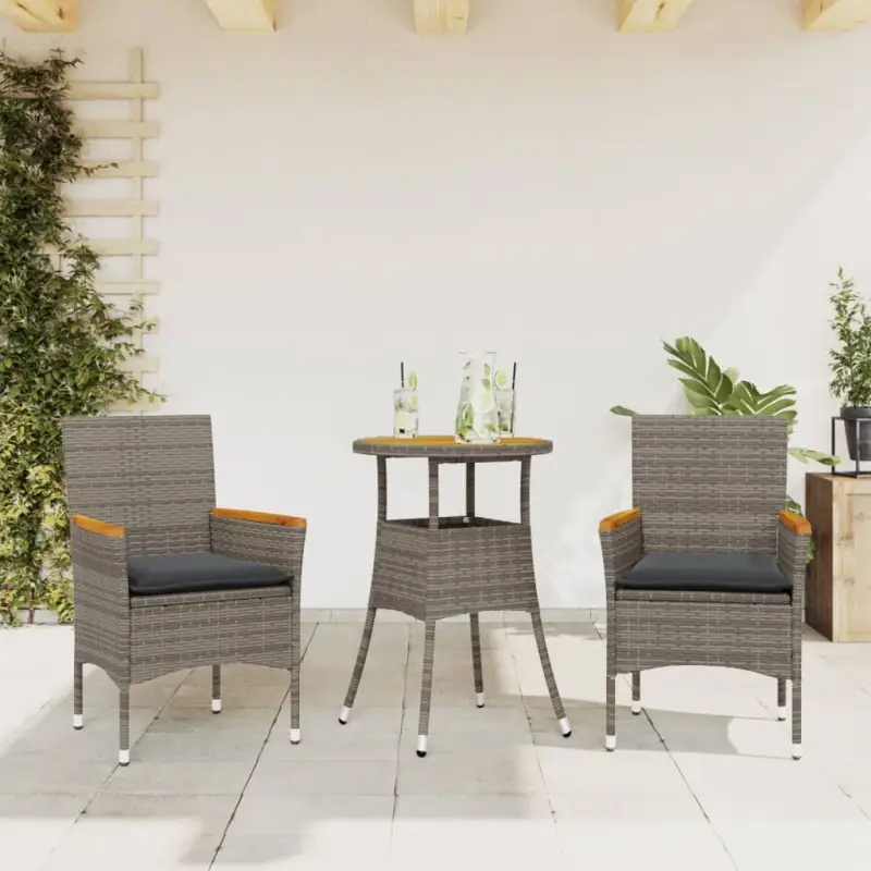 Poly rattan tuinset voor comfortabele zitervaring met wasbare hoes