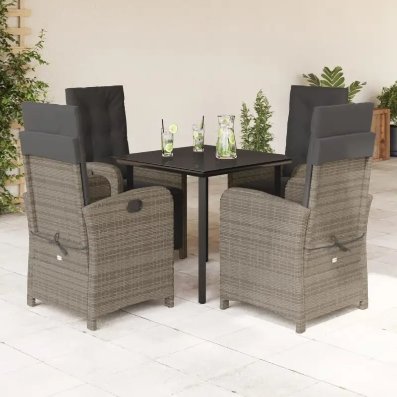 Poly rattan tuinset voor een comfortabele zitervaring en gemakkelijk schoon maken