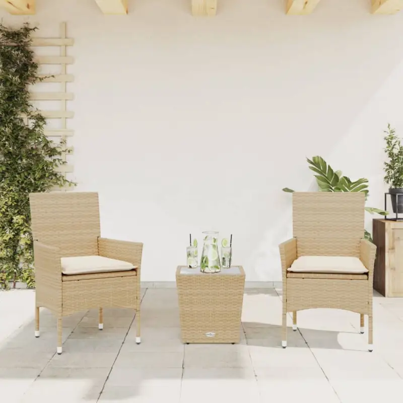 Poly rattan tuinset voor een comfortabele zitervaring en gemakkelijke schoonmaak