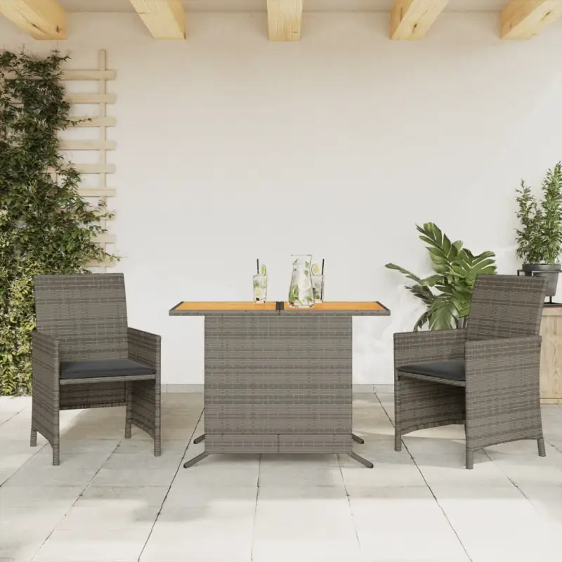 Poly Rattan Tuinset voor een comfortabele zitervaring met wasbare hoes