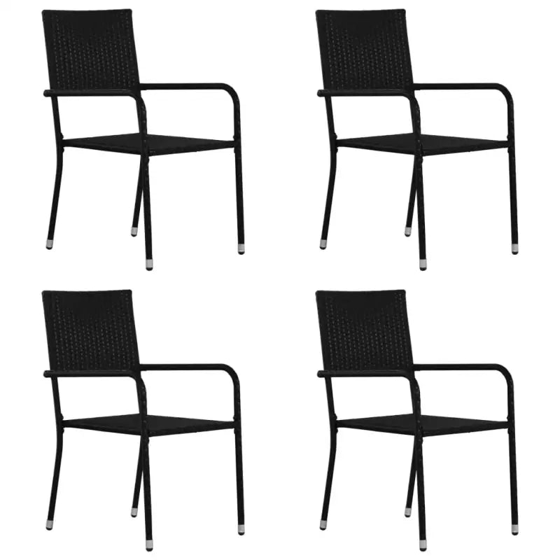 Poly Rattan Tuinstoelen voor Diner en Ontspanning