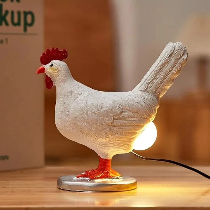 Decoratieve Tafellamp in Kipvorm met Zacht LED-Licht
