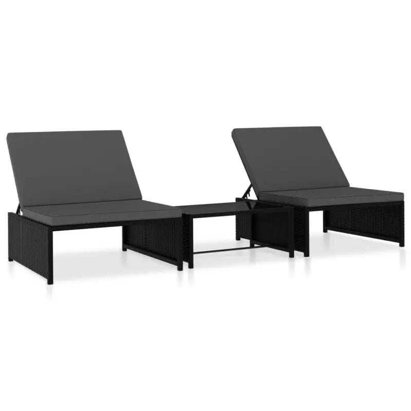 Rattan Loungeset met levering bevat van poly rattan voor tuin of terras