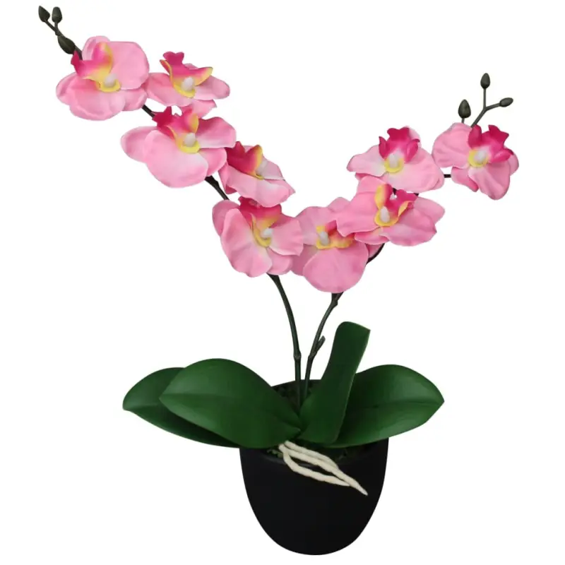 Realistische orchidee kunstplant voor een groene touch in huis of kantoor