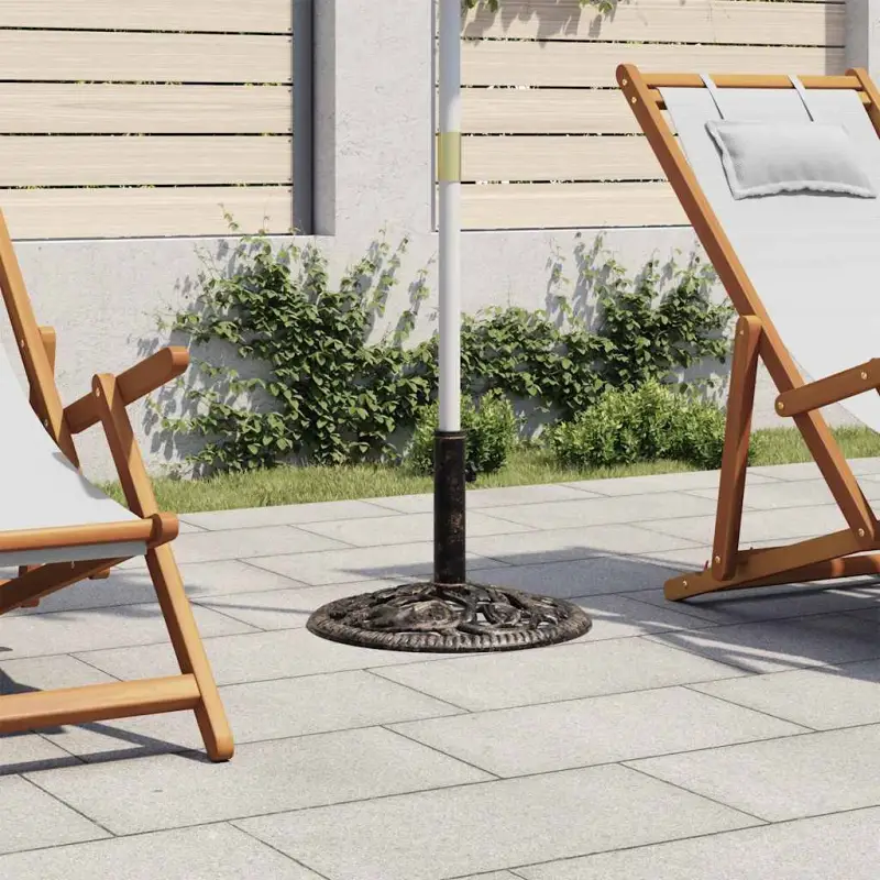 Robuuste gietijzeren parasolvoet voor stabiliteit
