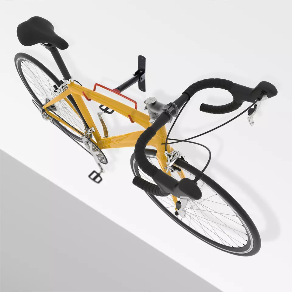 Opklapbare Fiets Wandbeugel – Ruimtebesparende Fietshaak met Beschermende Haken