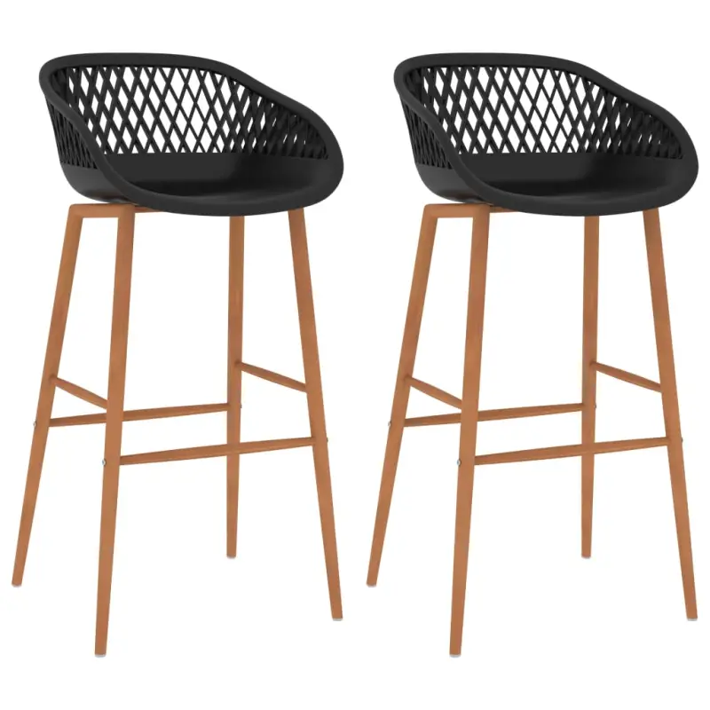 Set van 2 barstoelen met lage rugleuning voor in de keuken