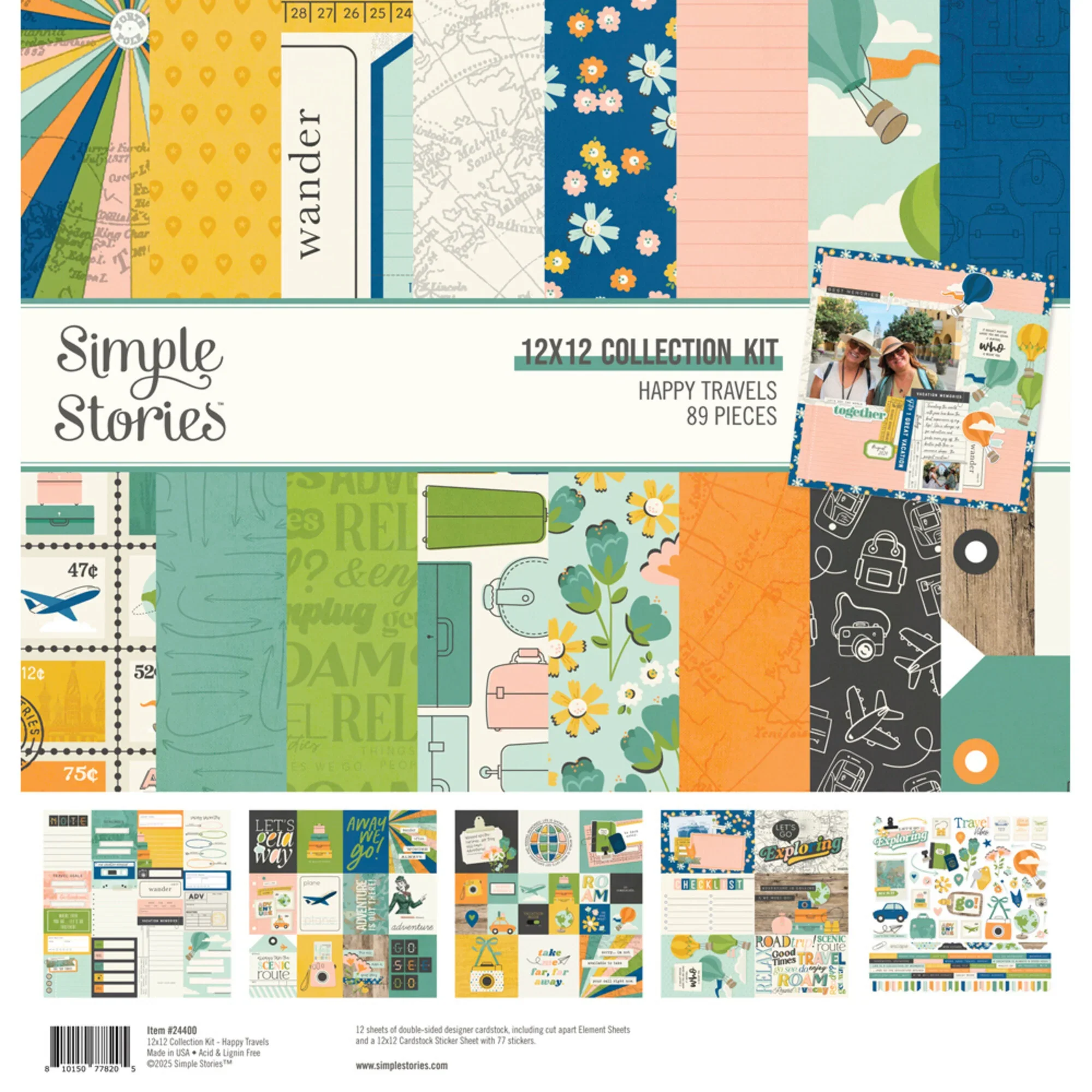 Simple Stories Happy travels collection kit