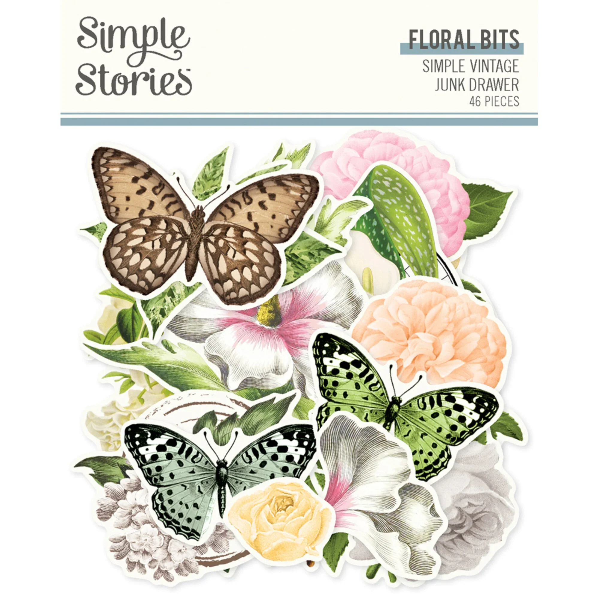 Simple Stories Vintage Junk drawer embellishments