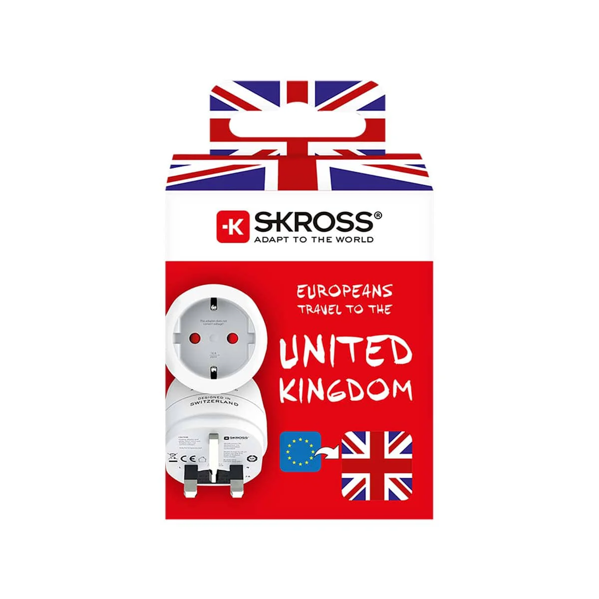 SKROSS Europa naar UK Reisadapter 2026