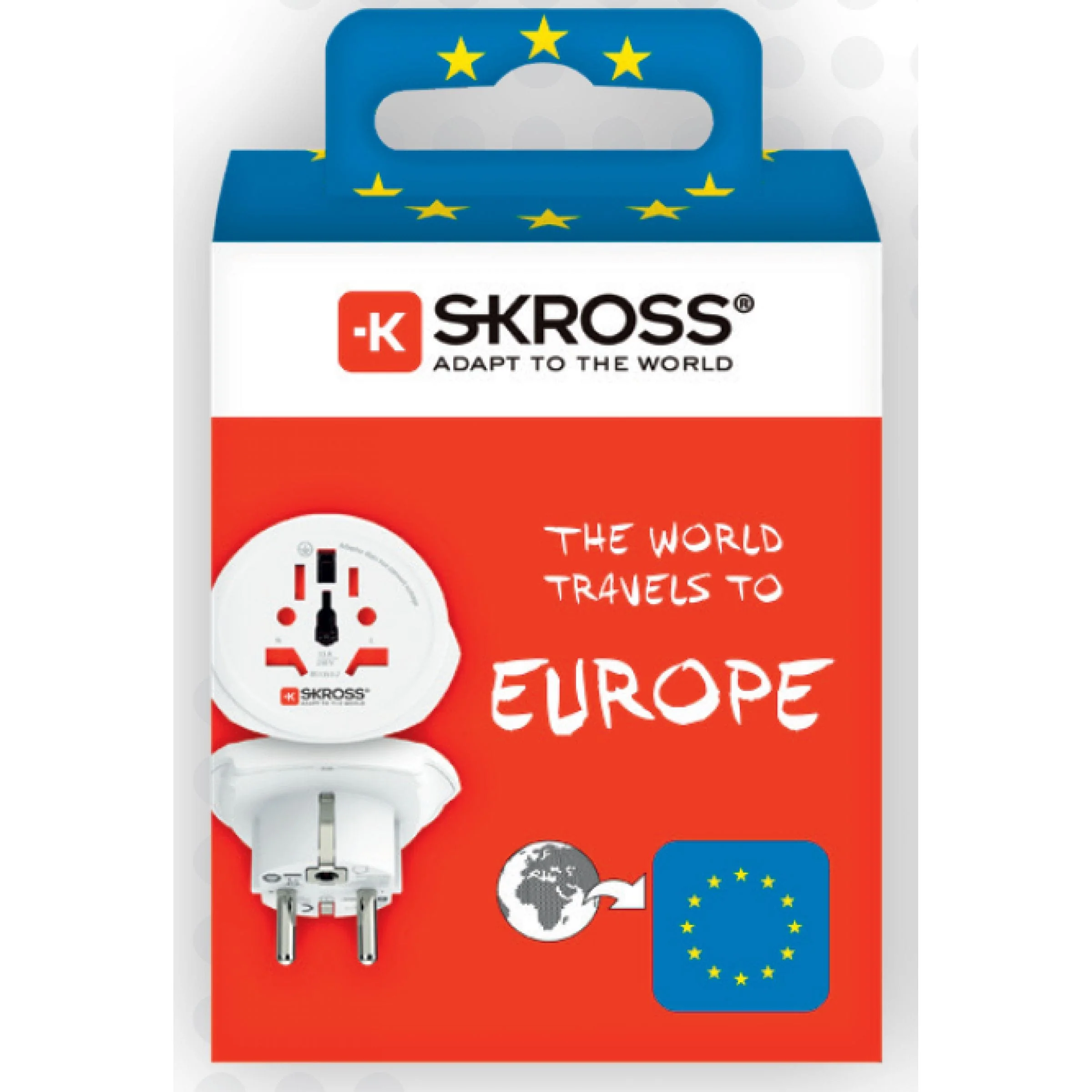 SKROSS Wereld naar Europa Reisadapter