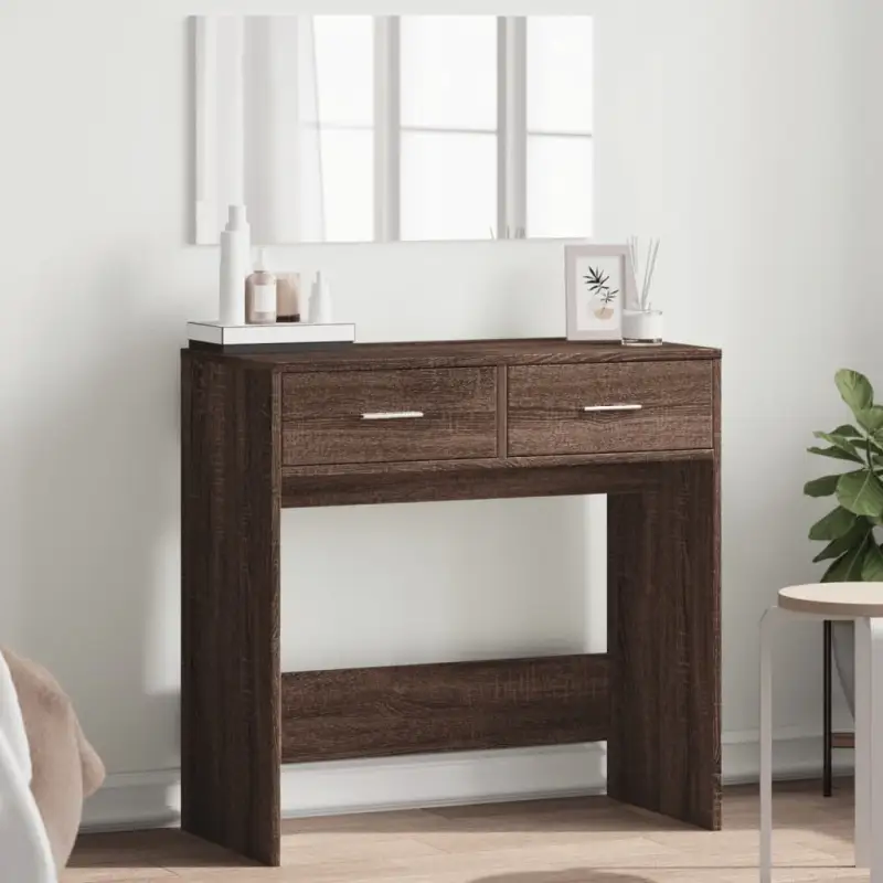Slaapkamerkaptafel met strakke lijnen en duurzaam hout