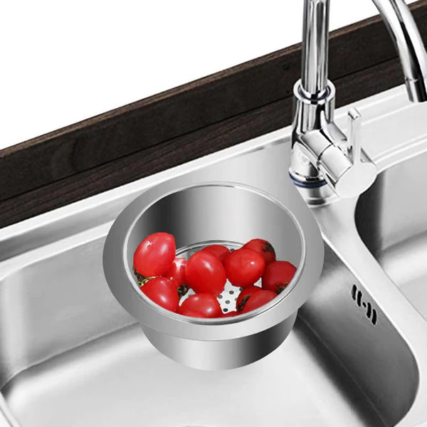 DrainGuard RVS Gootsteenfilter – Voedselvanger & Anti-Verstoppingsmandje voor Keuken