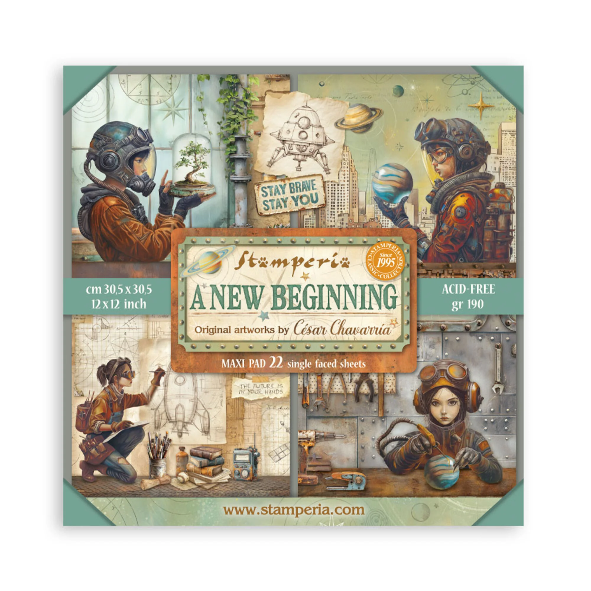 Stamperia A New Beginning papierset