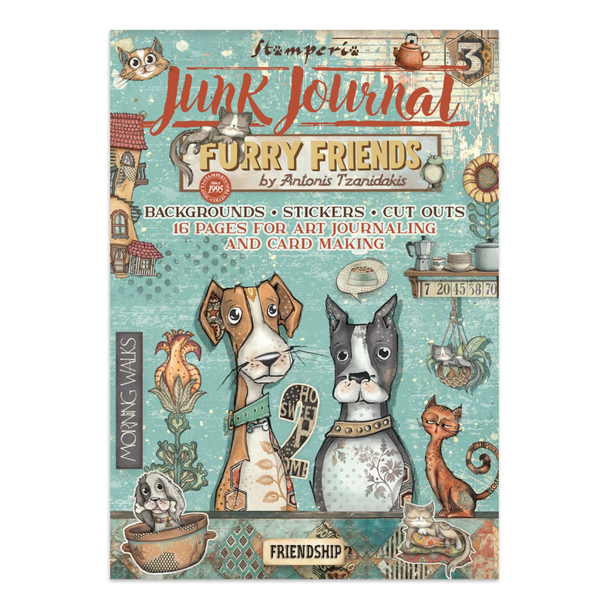 Stamperia – Furry Friends junk journal