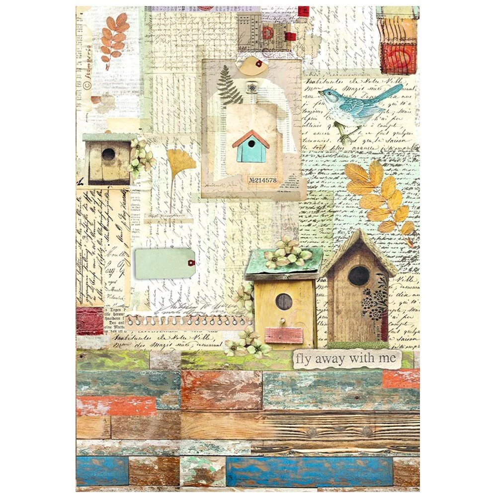 Stamperia –  Garden Paper Nests Ricepaper