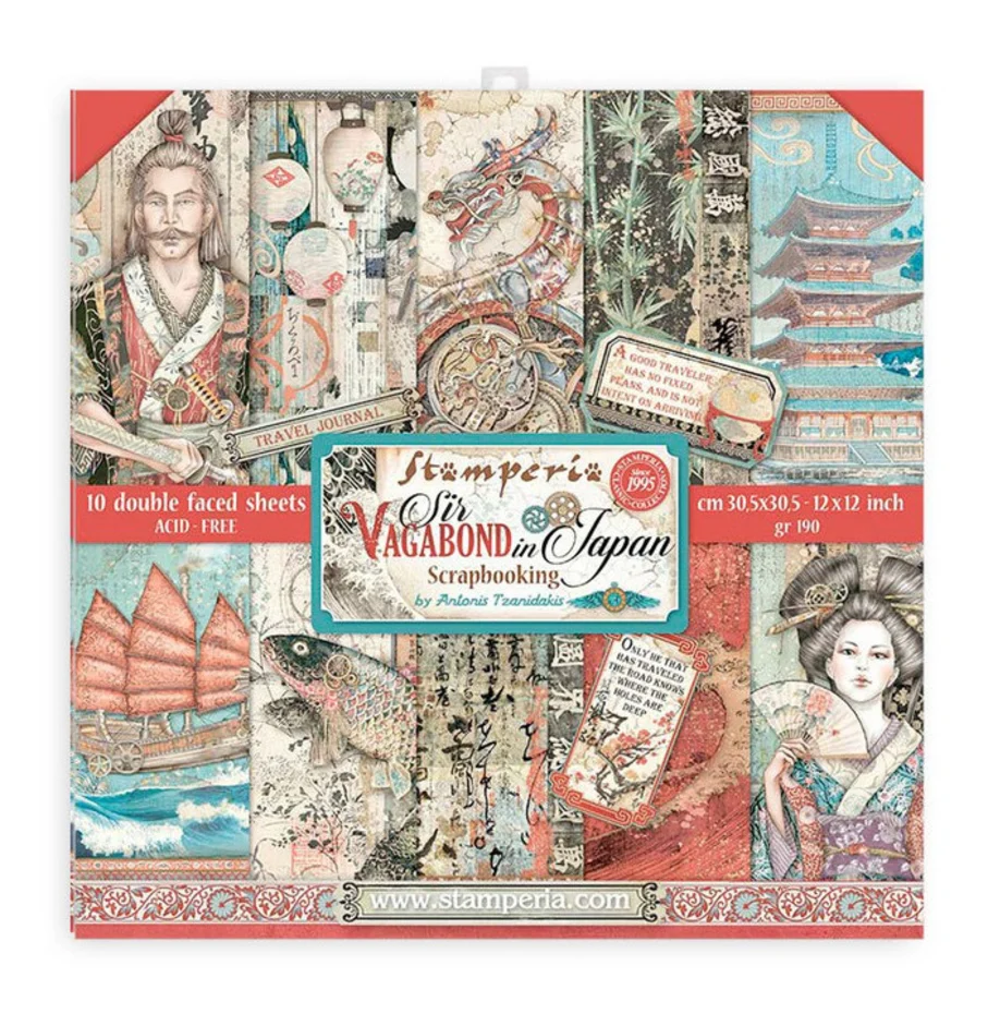 Stamperia –  Sir Vagabond in Japan