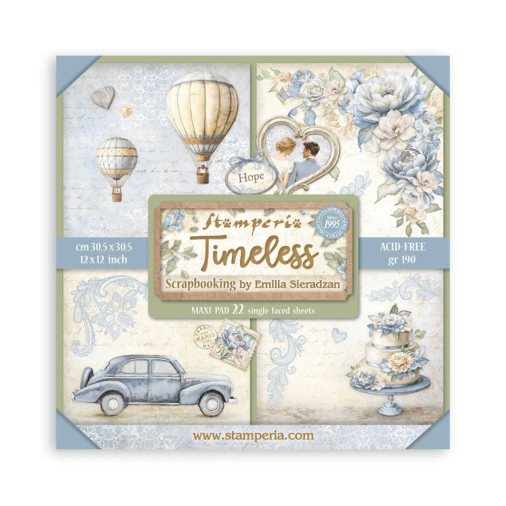 Stamperia – Timeless Maxi Pad 12×12 inch Stamperia – Timeless Maxi Pad 12×12 inch