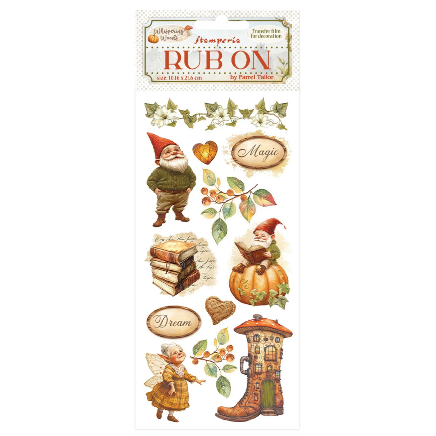 Stamperia – Whispering Woods Gnome Rub on Stamperia – Whispering Woods Gnome Rub on