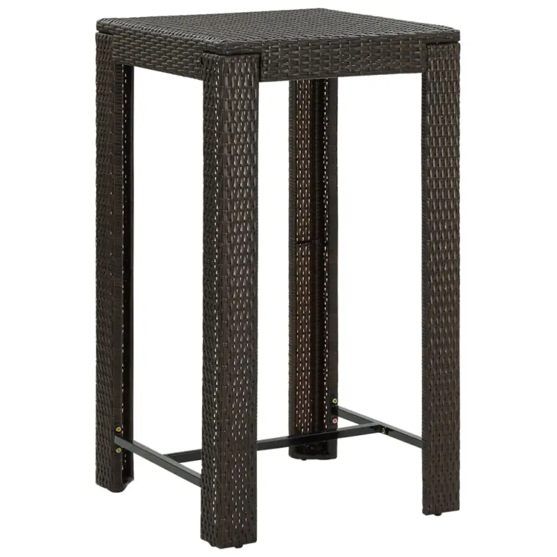 Stijlvolle bartafel voor binnen en buiten met stevig stalen frame