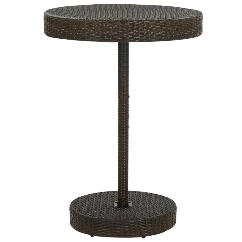 Stijlvolle poly rattan tuintafel met stevig stalen onderstel