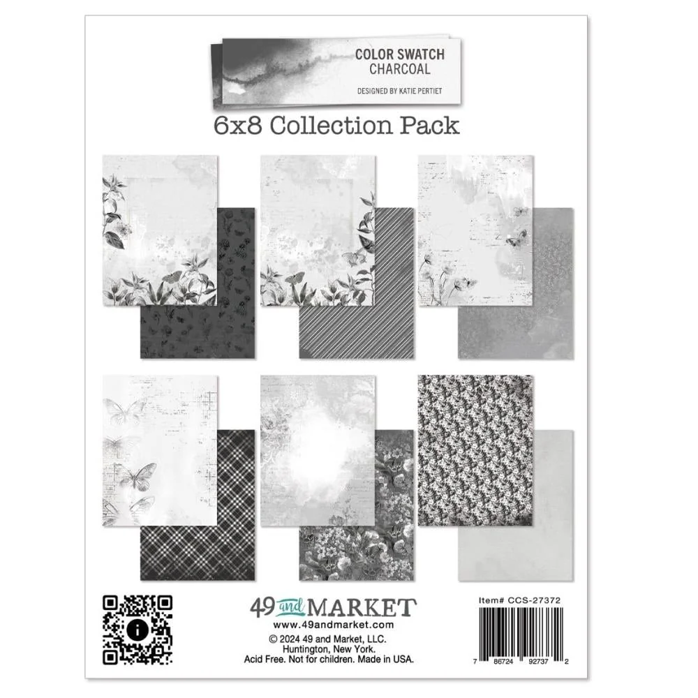 49 and Market – Color Swatch Charcoal 6×8 Collection Pack